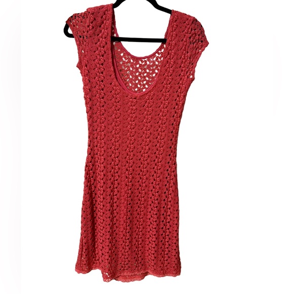 Free People - Red Crochet Dress - Picture 2 of 3